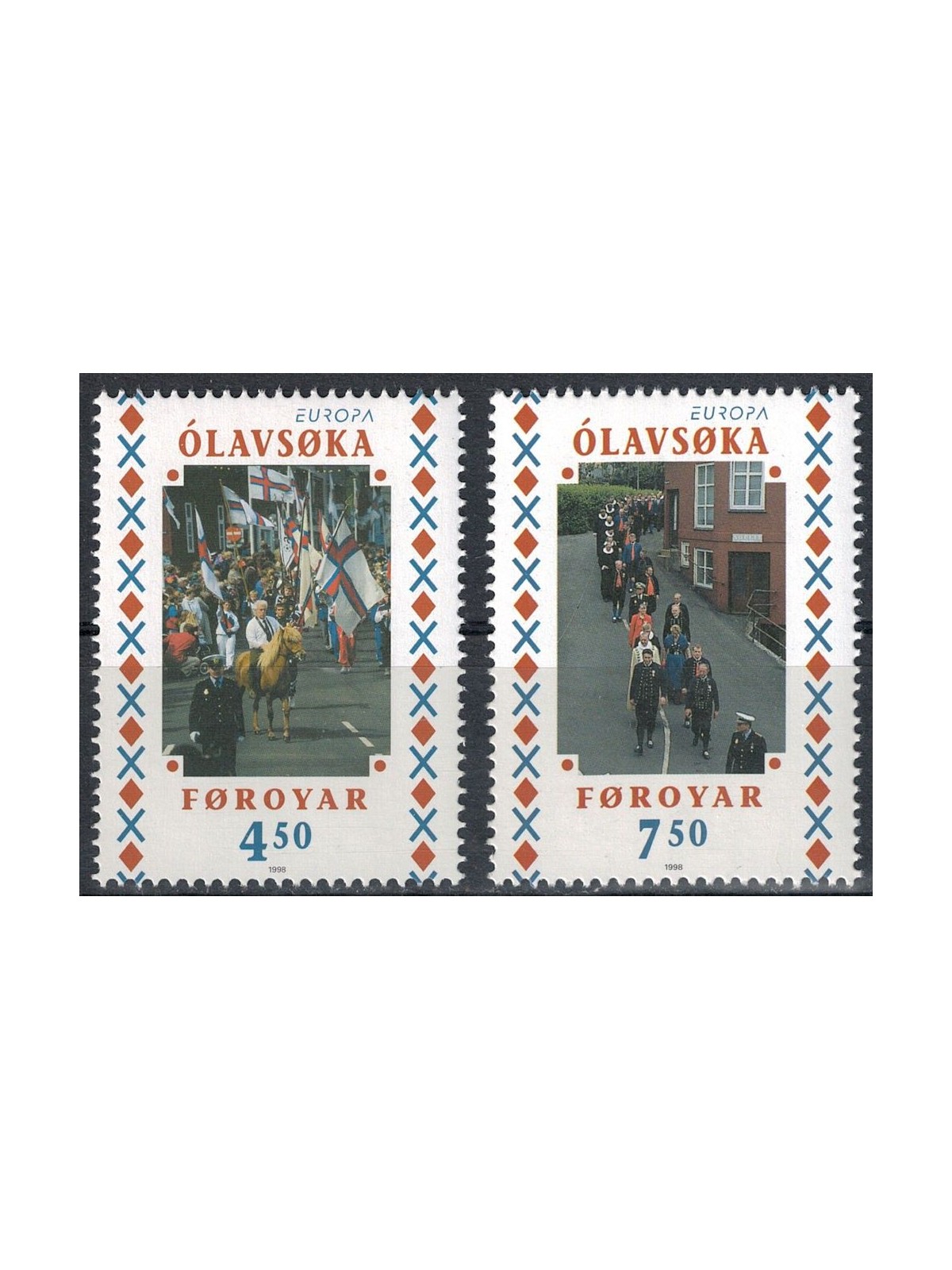 FAROE ISLANDS 1998 Europe 2v MNH**