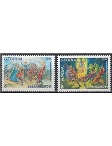 GEORGIA 1998 Europe 2v MNH**
