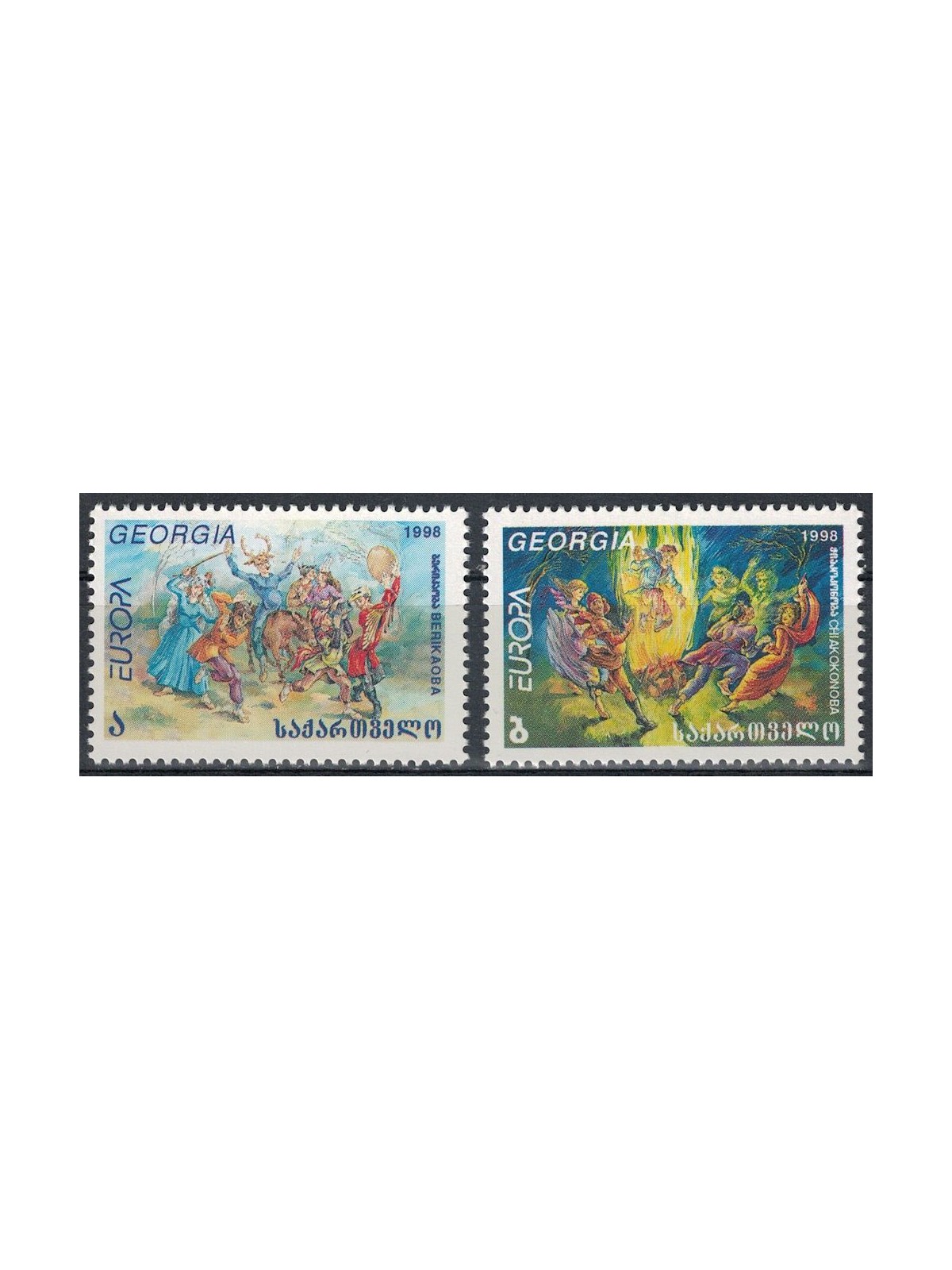 GEORGIA 1998 Europe 2v MNH**