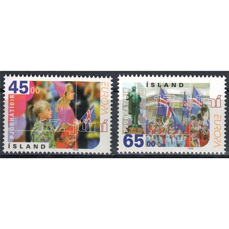 ICELAND 1998 Europe 2v MNH**