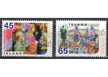 ISLANDA 1998 Europa 2v MNH**