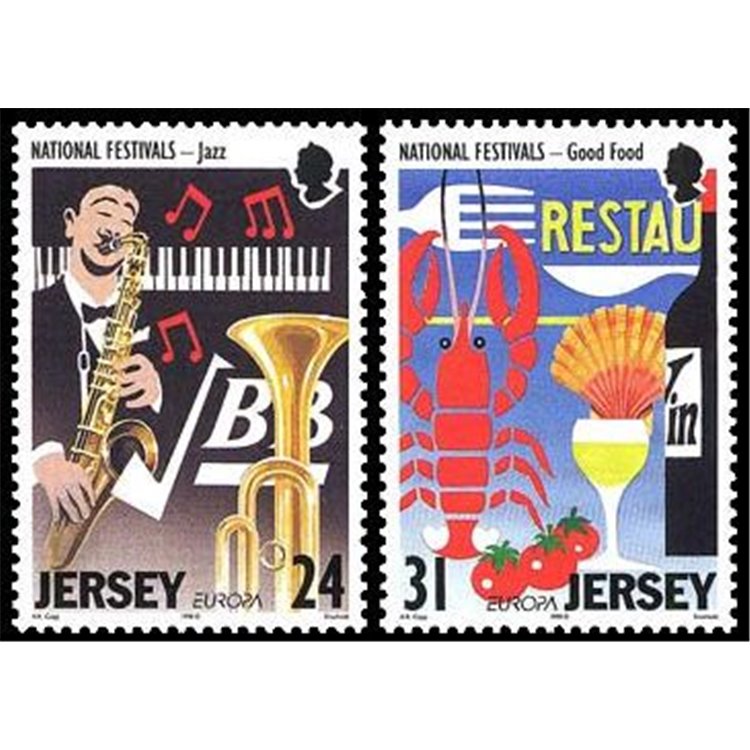 JERSEY 1998 Europe 2v MNH**