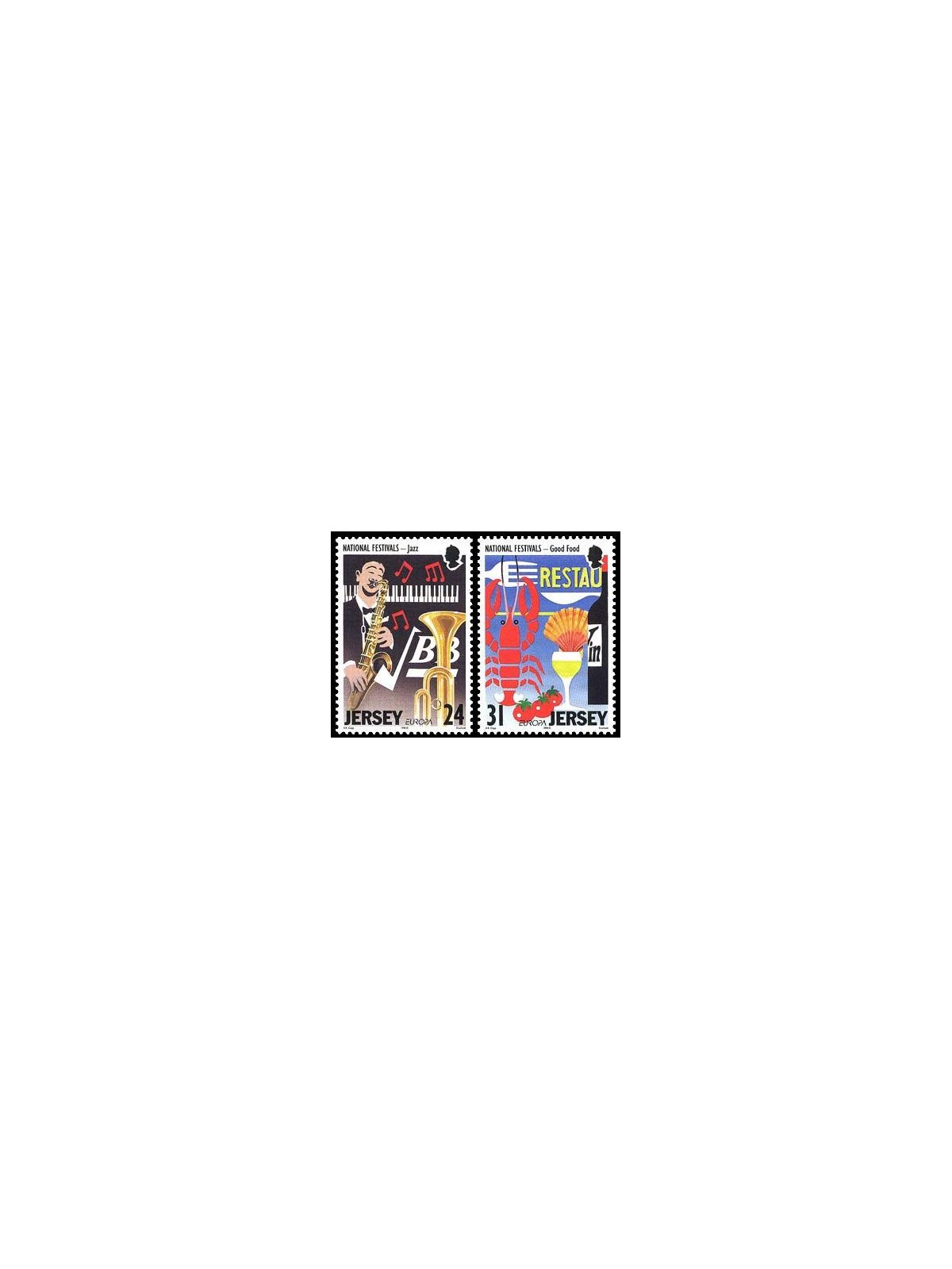 JERSEY 1998 Europe 2v MNH**