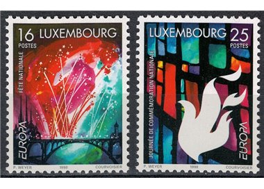LUSSEMBURGO 1998 Europa 2v MNH**