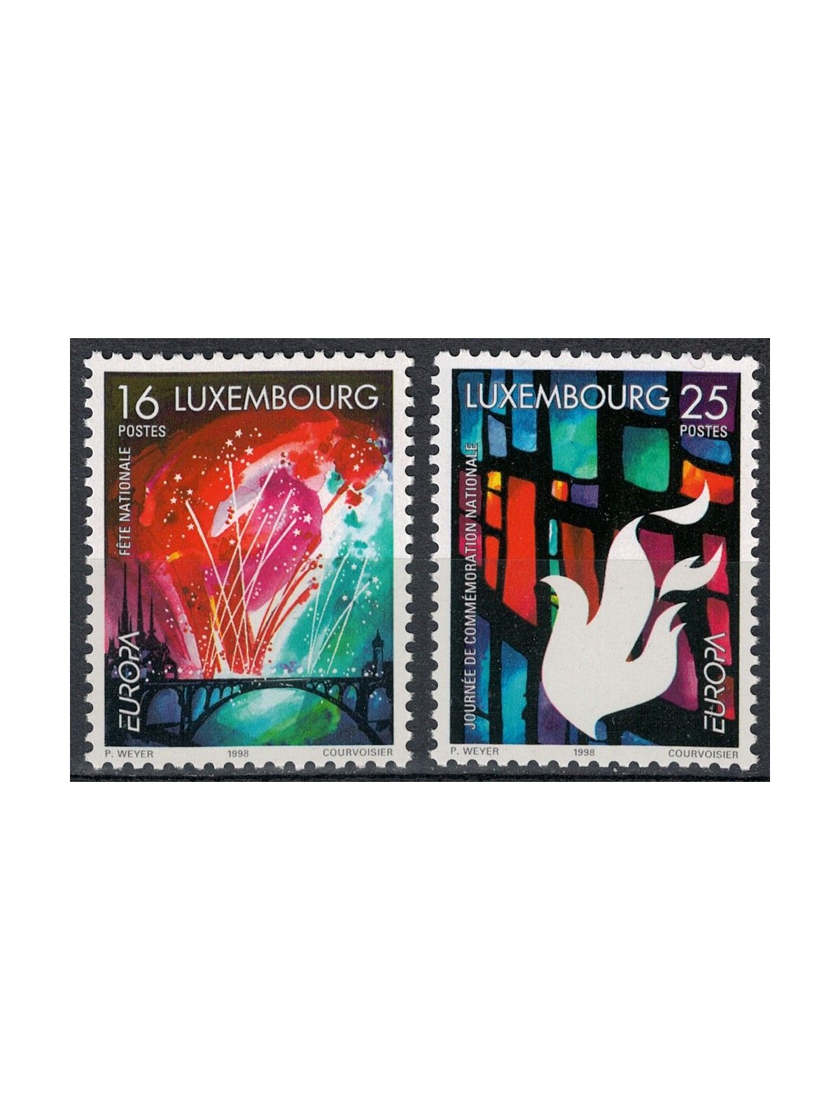 LUSSEMBURGO 1998 Europa 2v MNH**