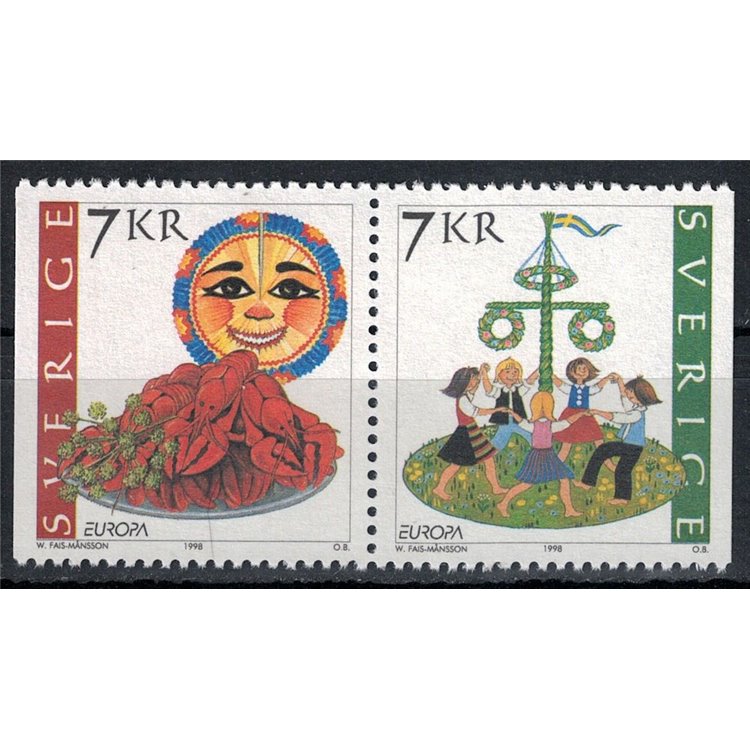 SWEDEN 1998 Europe 2v MNH**