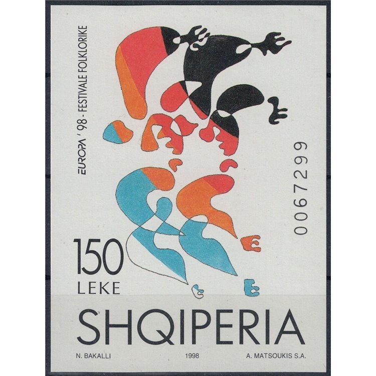 ALBANIA 1998 Europe s/s MNH**