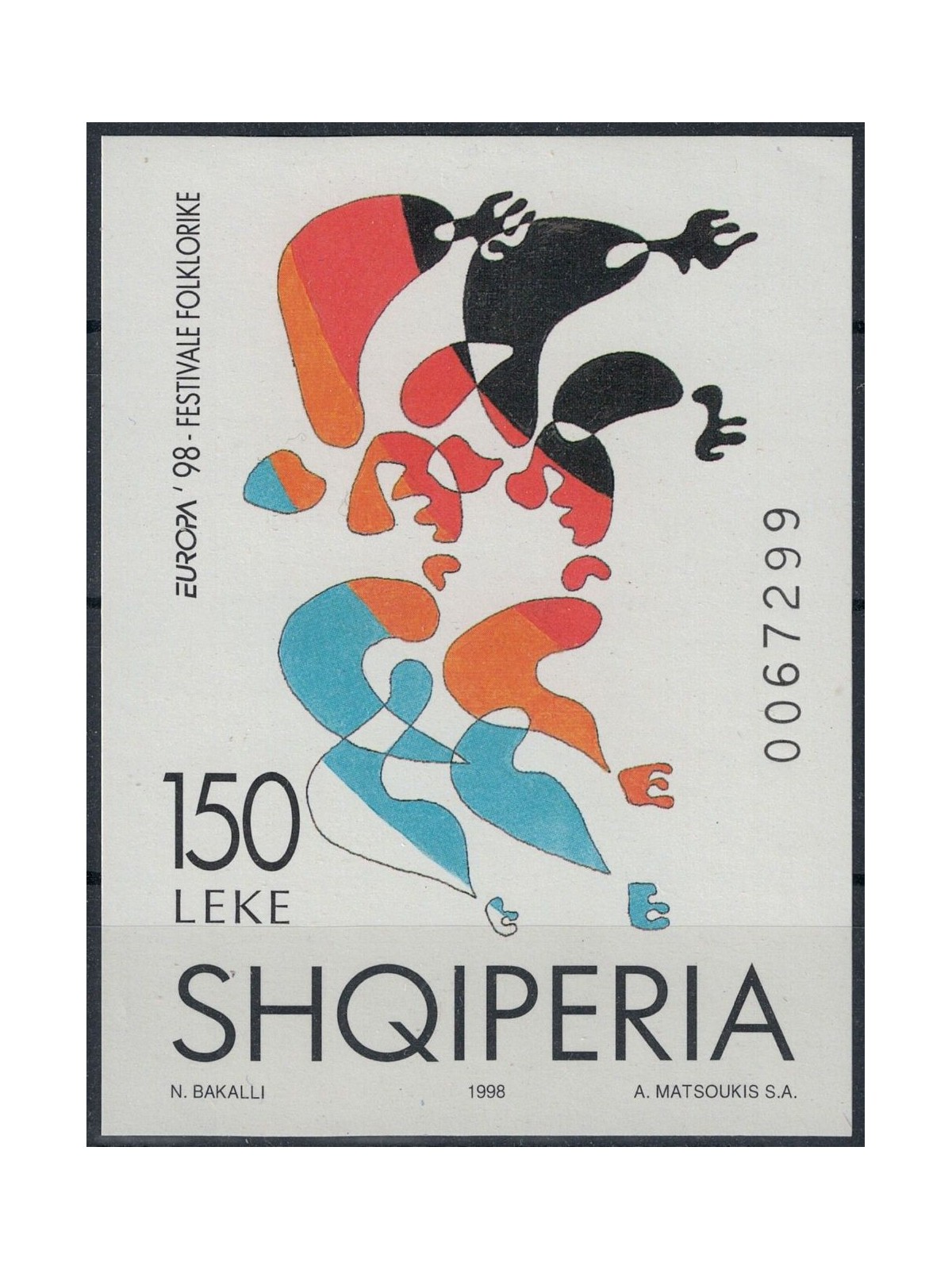 ALBANIA 1998 Europa BF MNH**