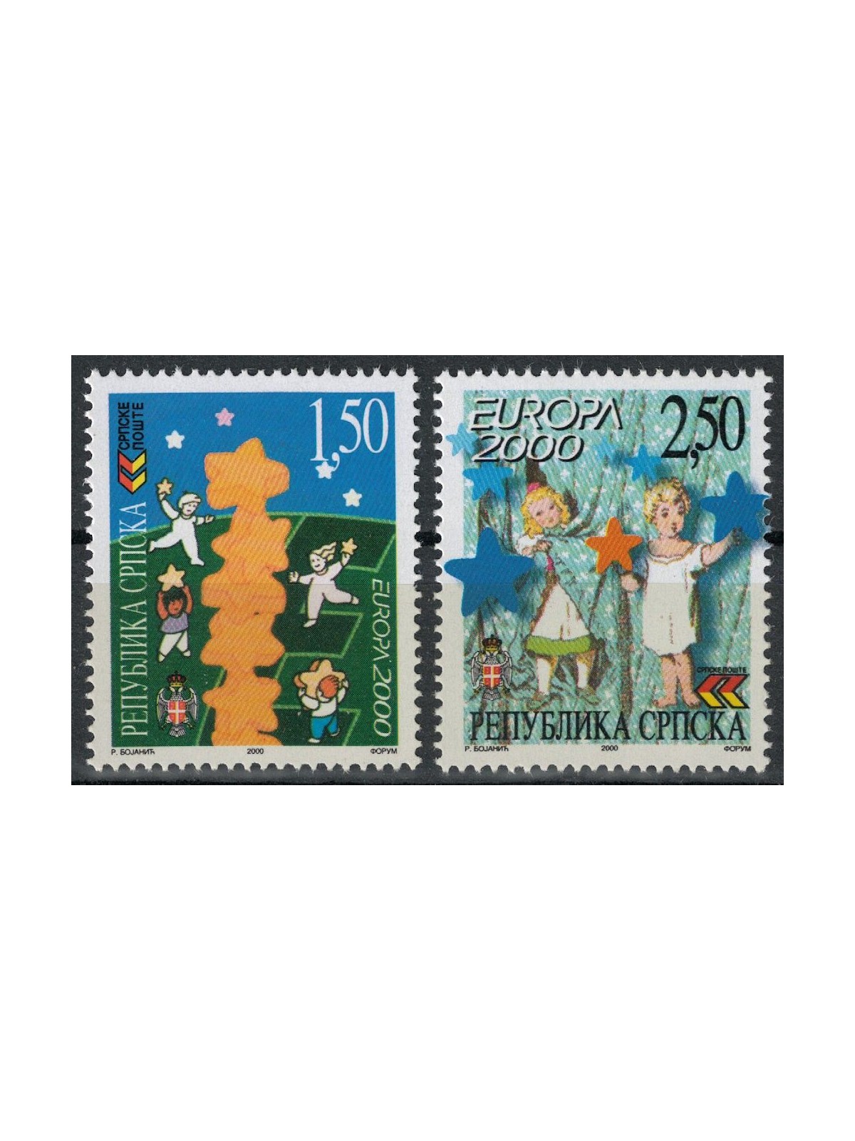 BOSNIA SERBA 2000 Europa 2v MNH**