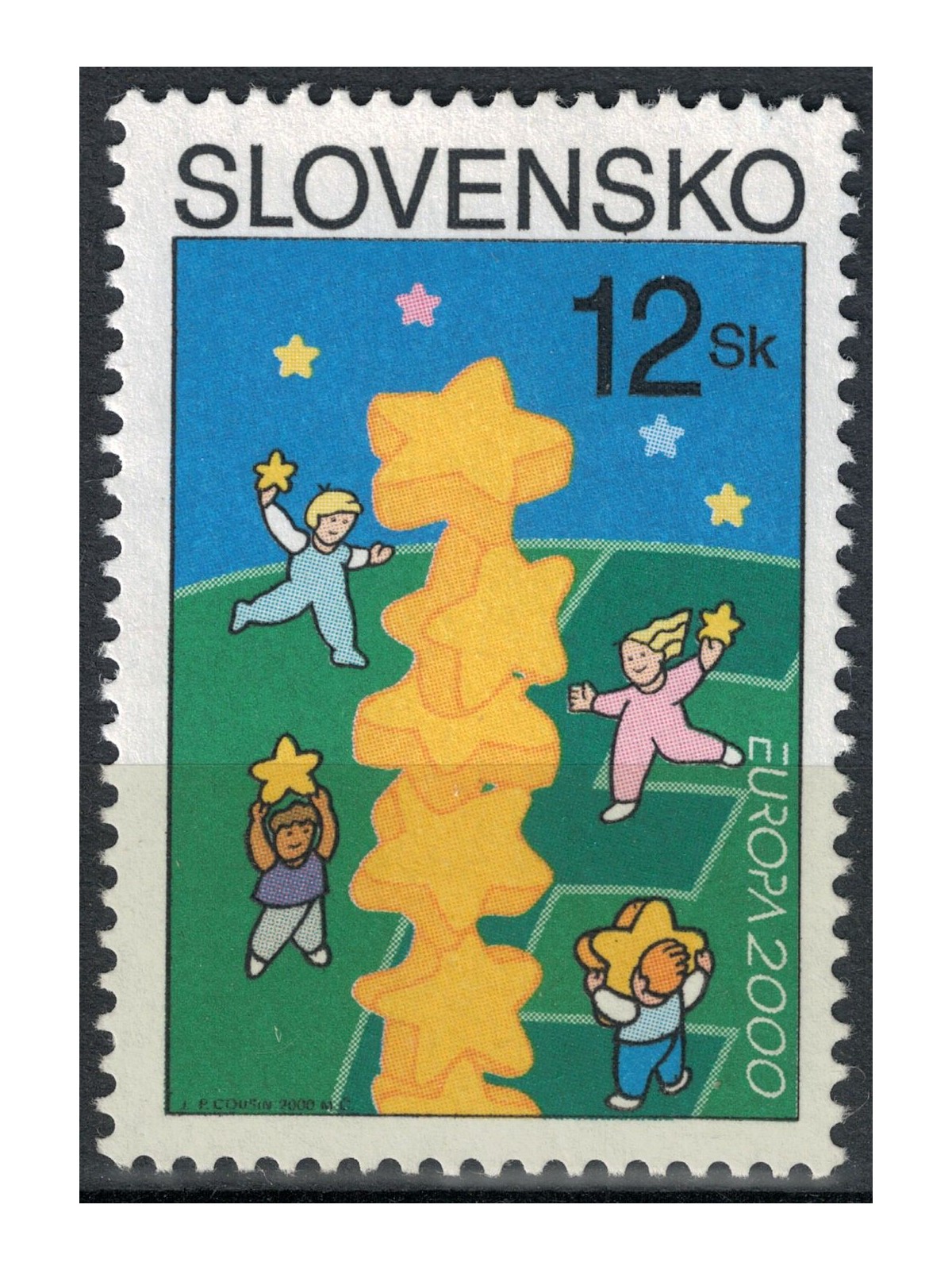 SLOVAKIA 2000 Europe (fluorescent) MNH**