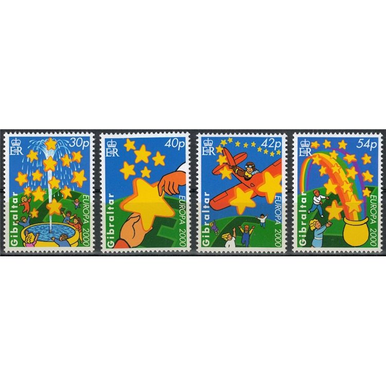 GIBRALTAR 2000 Europe 4v MNH**