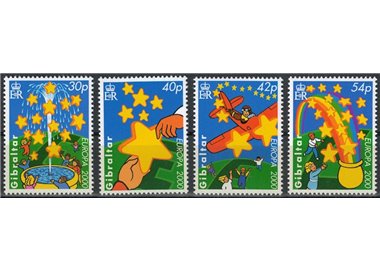 GIBRALTAR 2000 Europe 4v MNH**