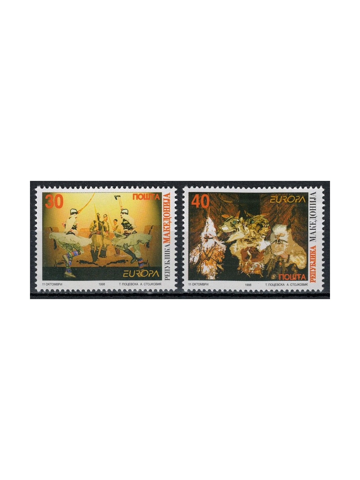MACEDONIA 1998 Europe 2v MNH**