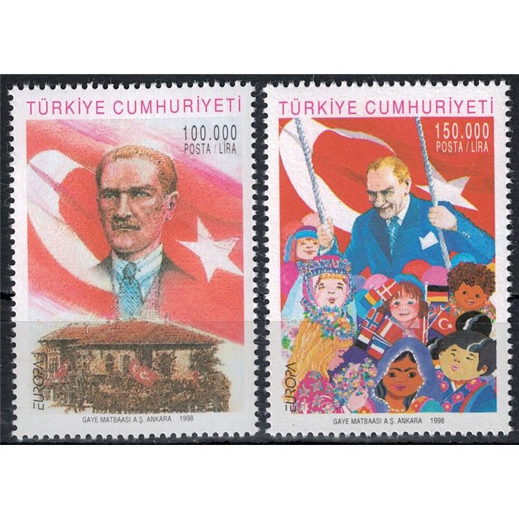 TURCHIA 1998 Europa 2v MNH**