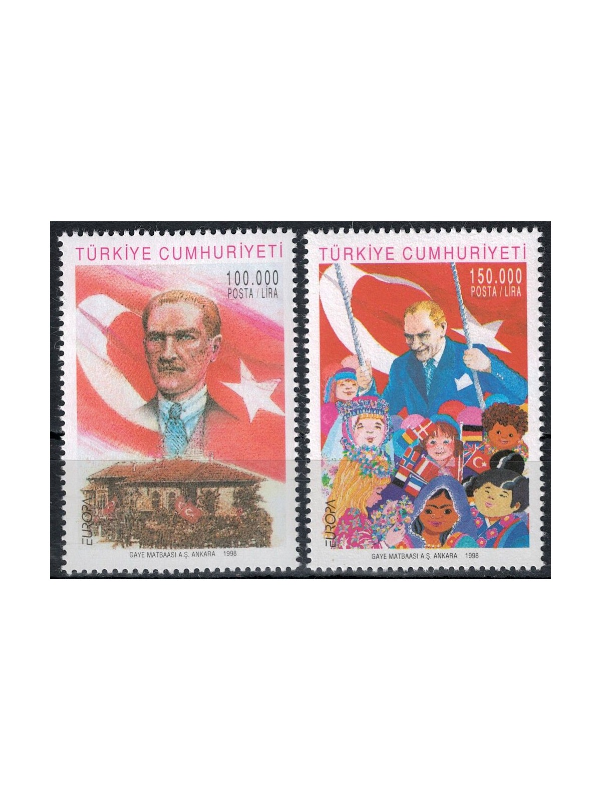 TURCHIA 1998 Europa 2v MNH**