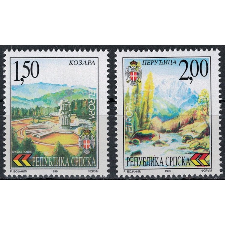 BOSNIA SERBA 1999 Europa 2v MNH**