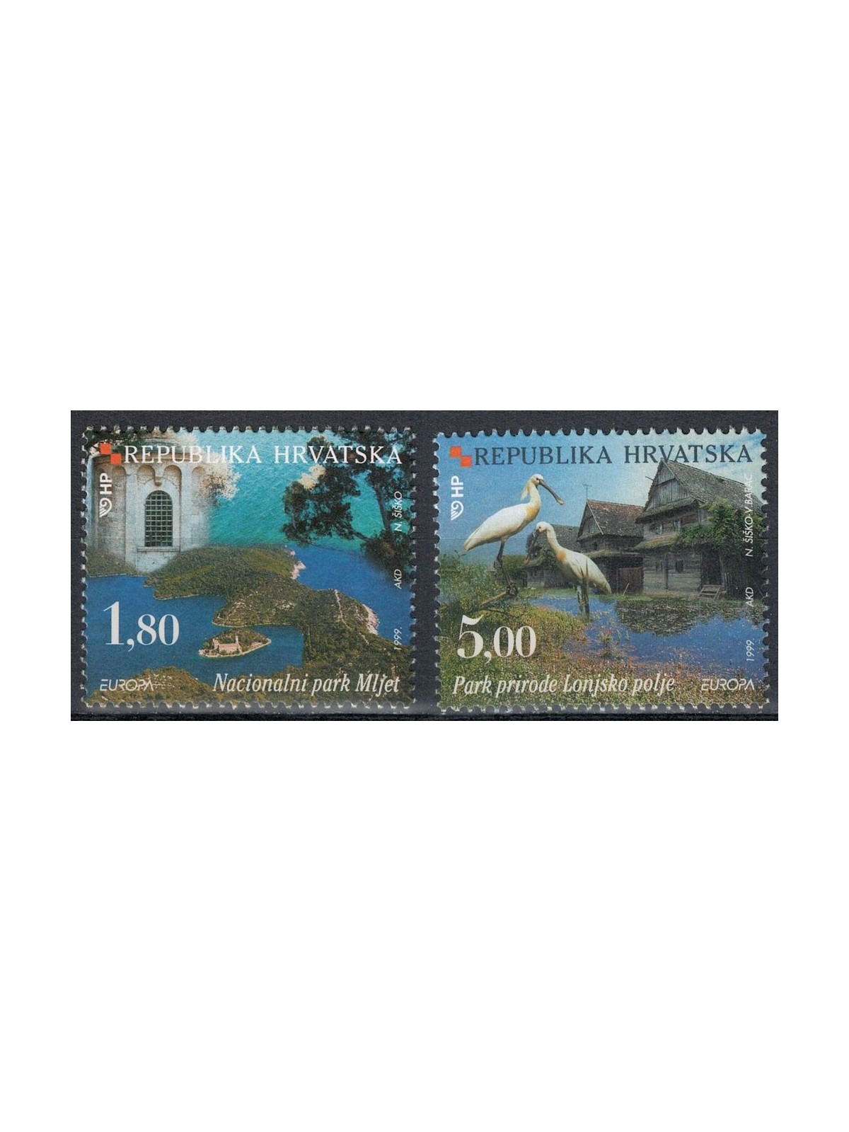 CROAZIA 1999 Europa 2v MNH**