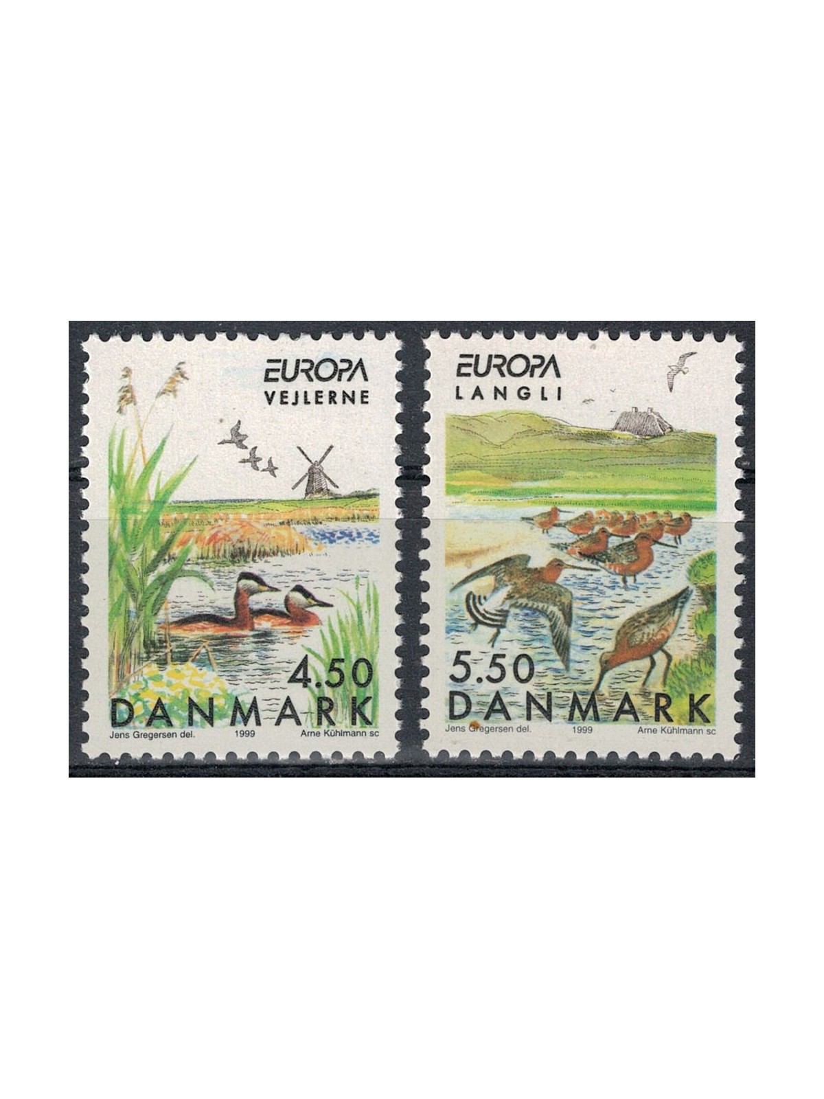 DENMARK 1999 Europe 2v MNH**