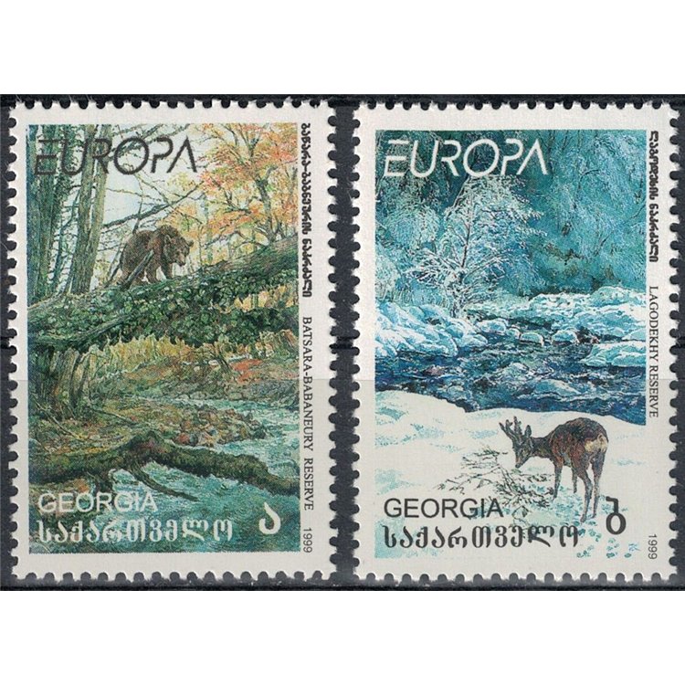 GEORGIA 1999 Europe 2v MNH**