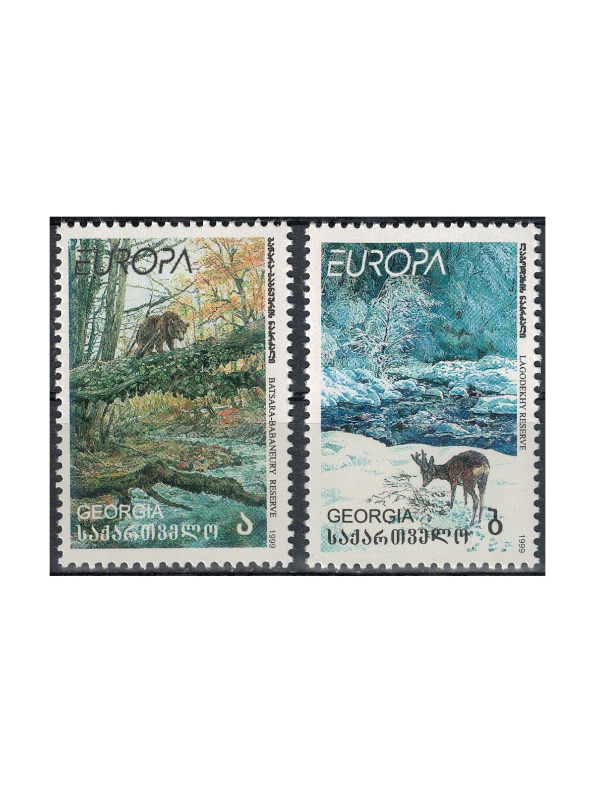 GEORGIA 1999 Europe 2v MNH**