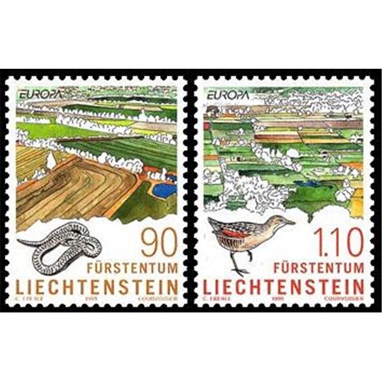 LIECHTENSTEIN 1999 Europa 2v MNH**