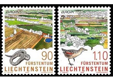 LIECHTENSTEIN 1999 Europe 2v MNH**