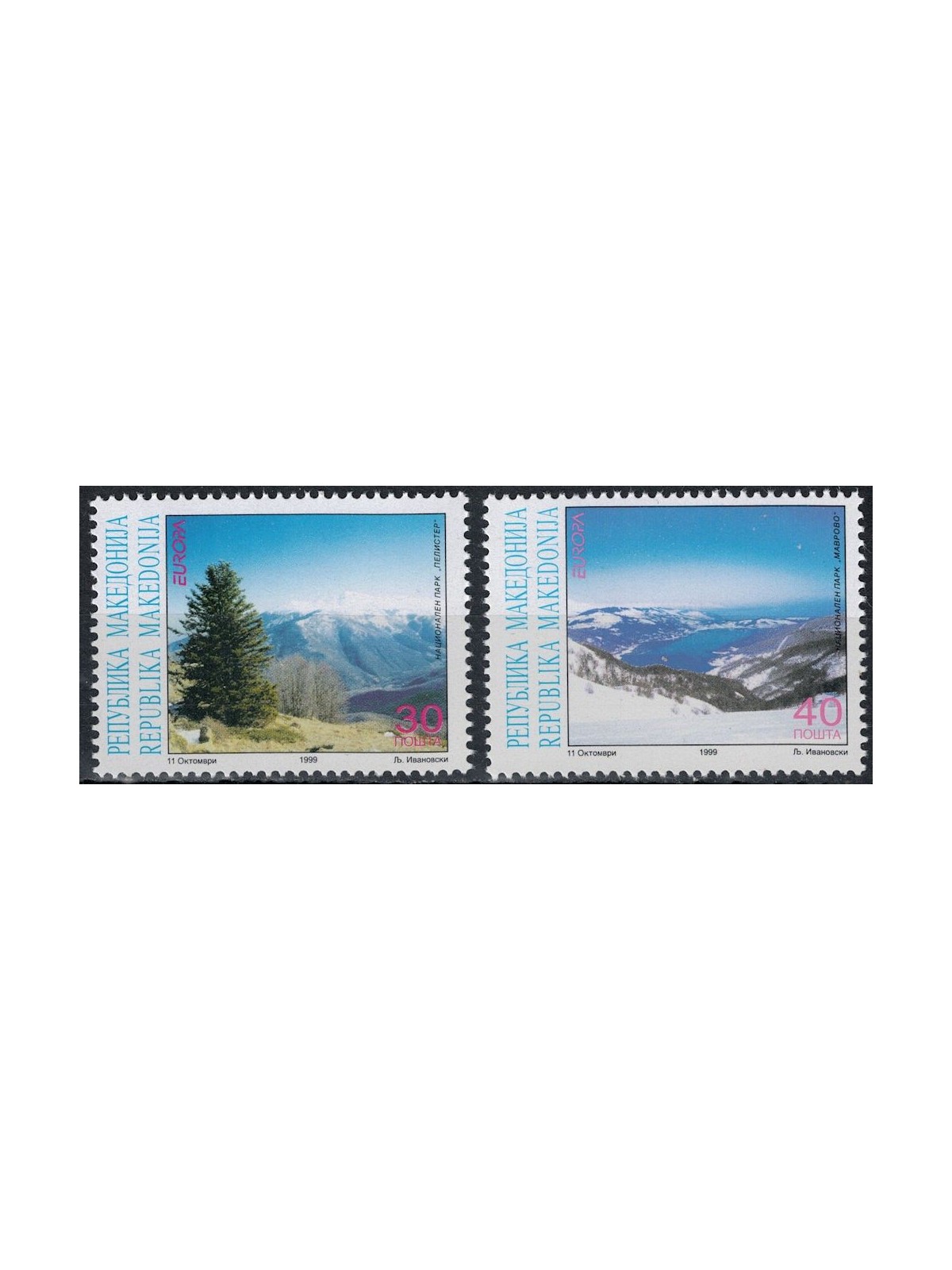 MACEDONIA 1999 Europe 2v MNH**