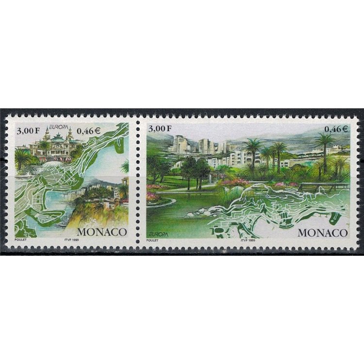MONACO 1999 Europa 2v MNH**
