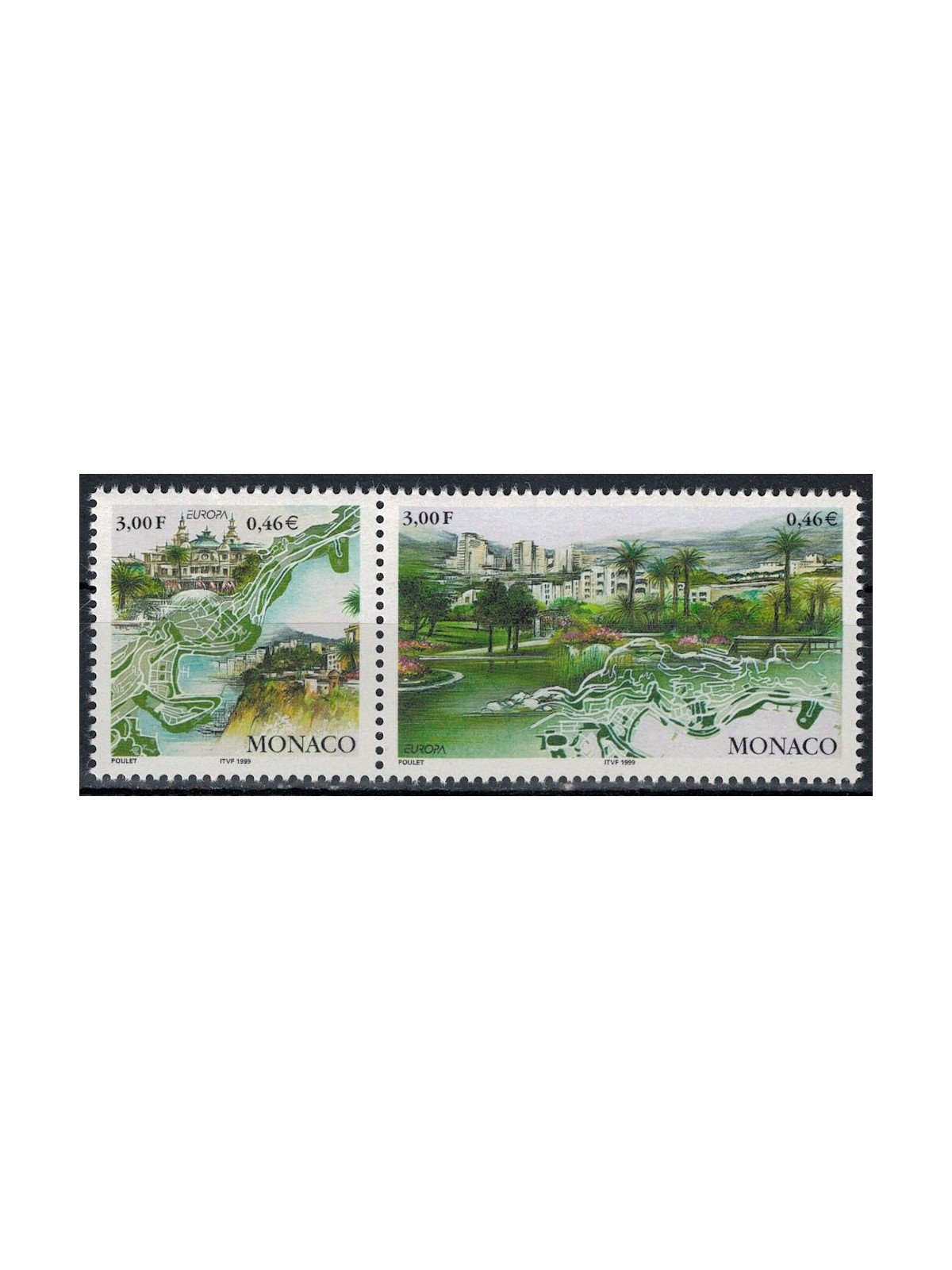 MONACO 1999 Europa 2v MNH**