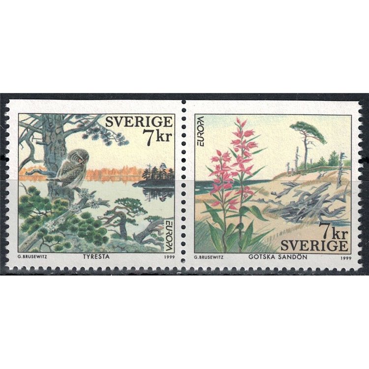 SVEZIA 1999 Europa 2v MNH**