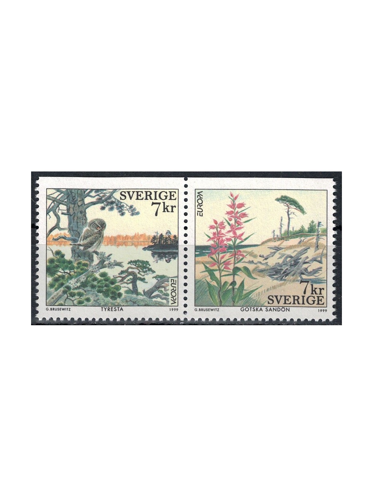 SVEZIA 1999 Europa 2v MNH**