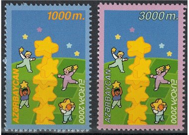 AZERBAIJAN 2000 Europa 2v MNH**