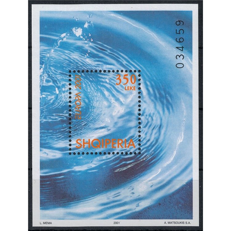 ALBANIA 2001 Europe s/s MNH**