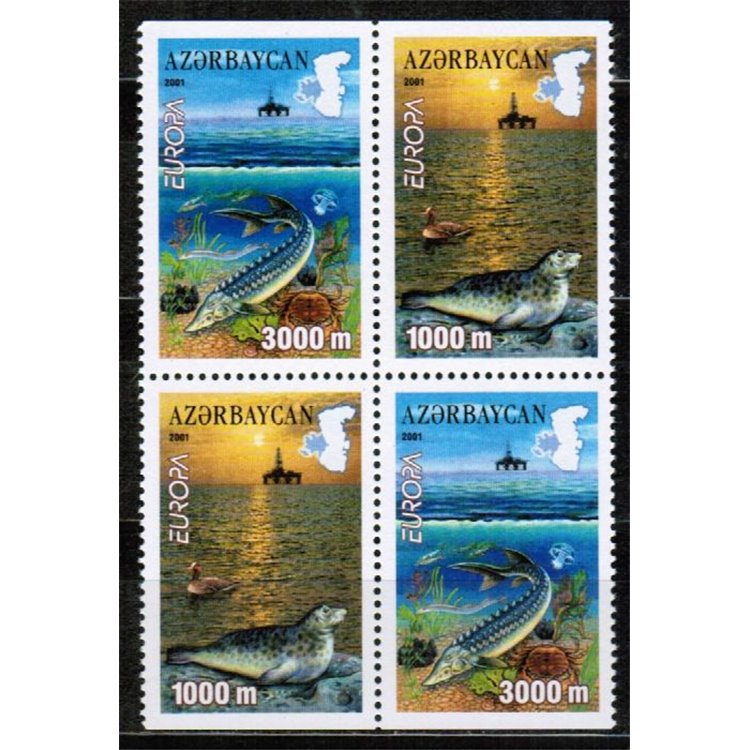 AZERBAIJAN 2001 Europa (da LB) 4v MNH**