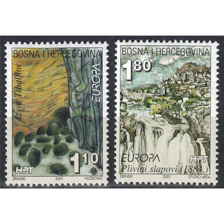 BOSNIA CROATA 2001 Europa 2v MNH**