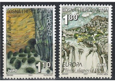 CROATIAN BOSNIA 2001 Europe 2v MNH**