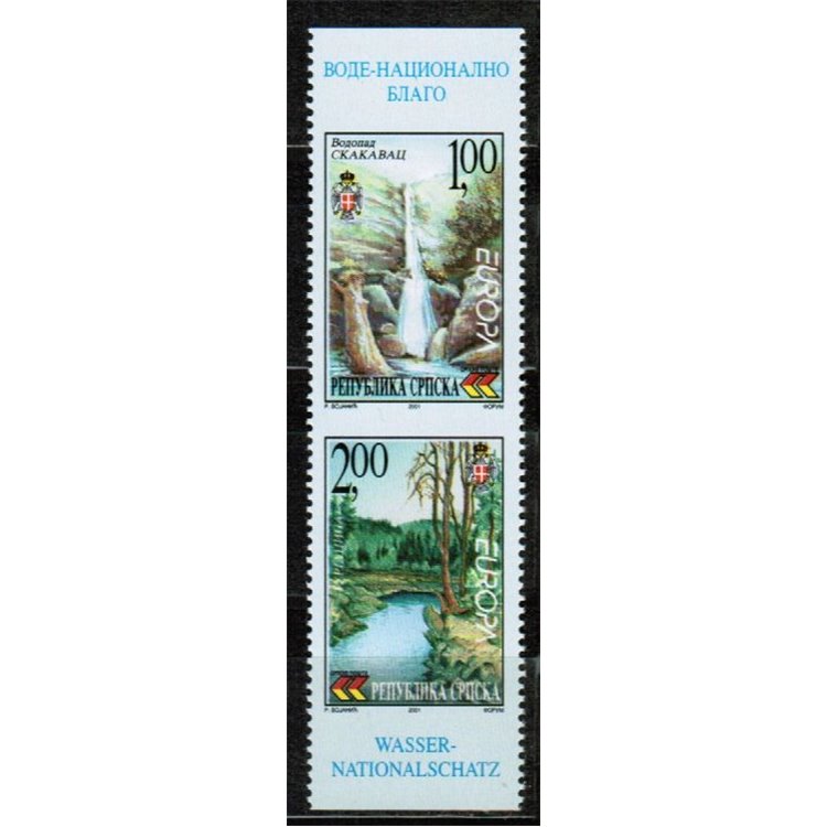 BOSNIA SERBA 2001 Europa (da LB) 2v MNH**