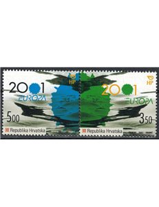 CROAZIA 2001 Europa 2v MNH**