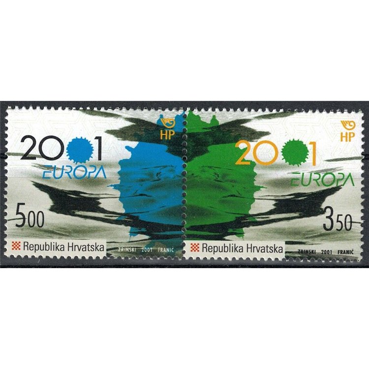 CROATIA 2001 Europe 2v MNH**