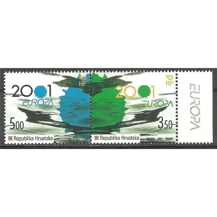 CROAZIA 2001 Europa 2v MNH**