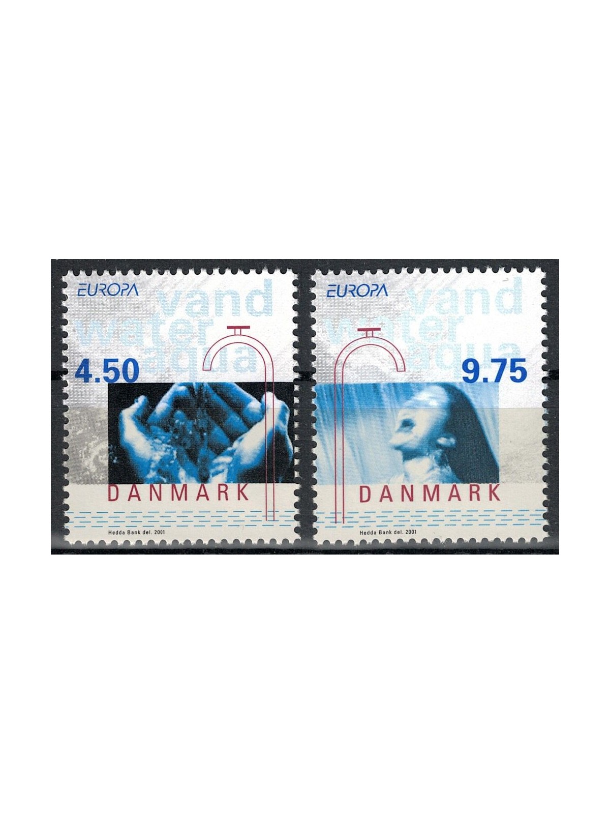 DENMARK 2001 Europe 2v MNH**