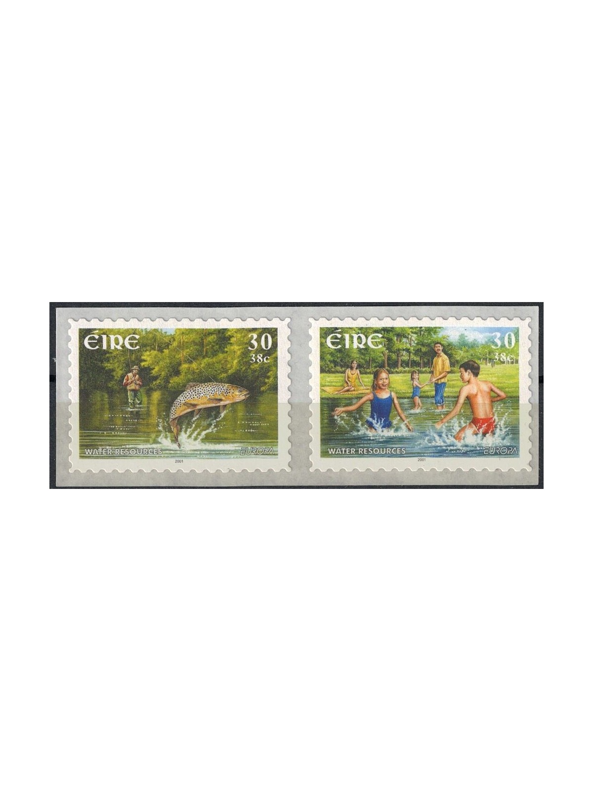 IRELAND 2001 Europe (stickers) 2v MNH**