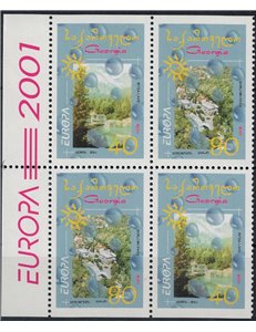 GEORGIA 2001 Europe (from booklet) 4v MNH**