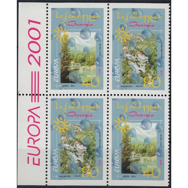 GEORGIA 2001 Europe (from booklet) 4v MNH**