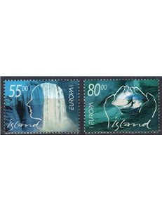 ISLANDA 2001 Europa 2v MNH**