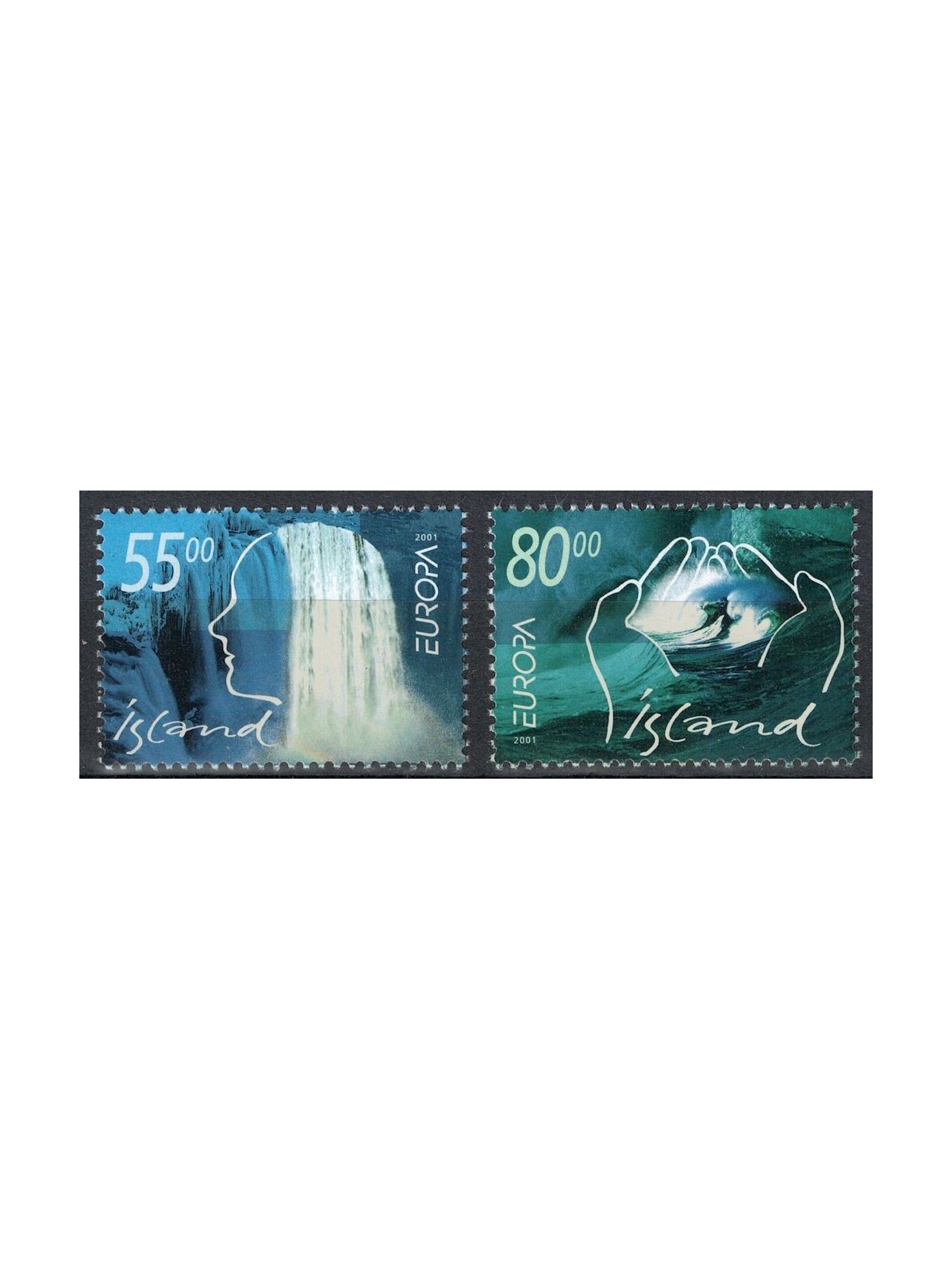 ISLANDA 2001 Europa 2v MNH**