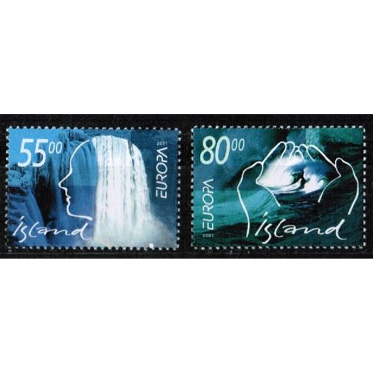 ISLANDA 2001 Europa 2v MNH**