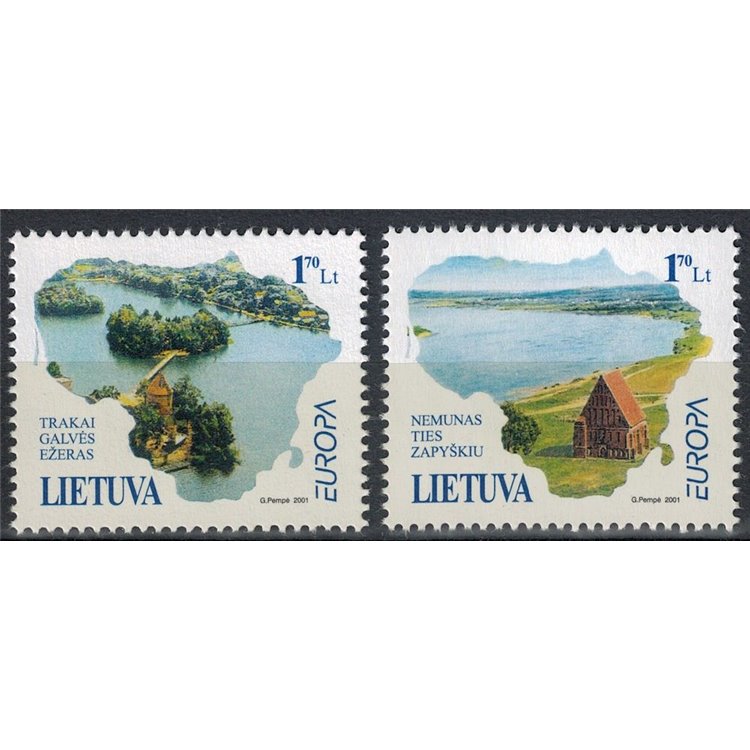 LITUANIA 2001 Europa 2v MNH**