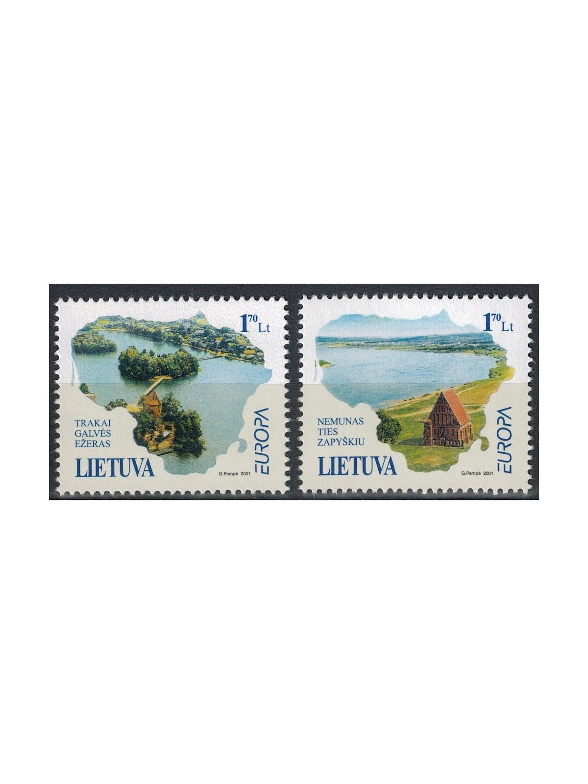 LITHUANIA 2001 Europe 2v MNH**