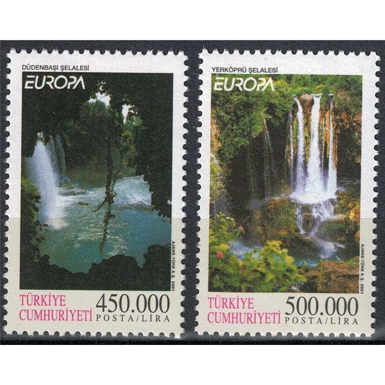 TURCHIA 2001 Europa 2v MNH**